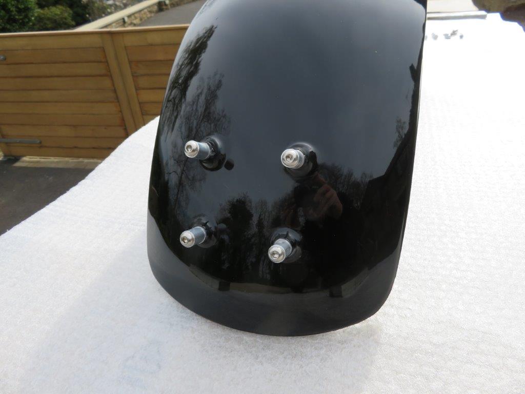 Full Rear Mudguard Gloss Black Gel Coat