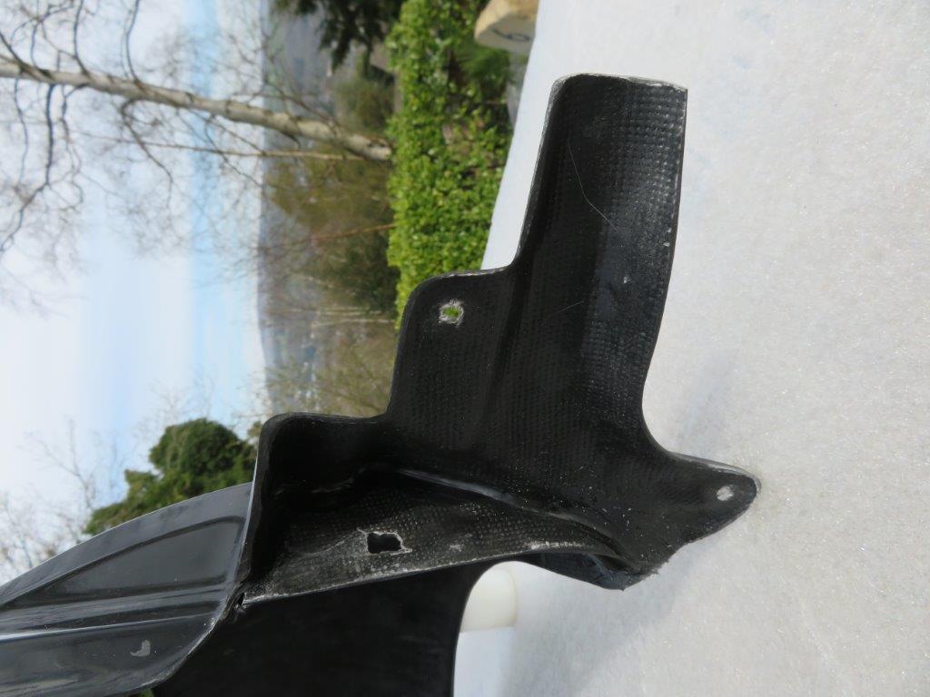 Full Rear Mudguard Gloss Black Gel Coat - Click Image to Close