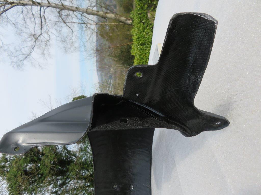 Full Rear Mudguard Satin Dark Grey Gel Coat - Click Image to Close