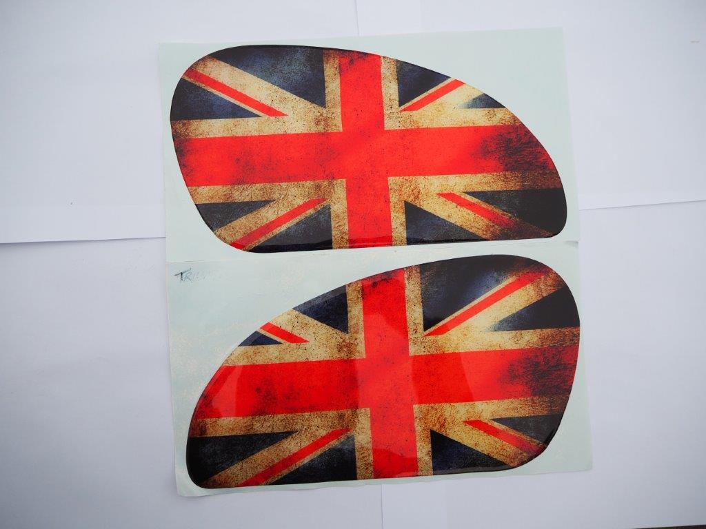 Bonneville Union Jack Tank Gel Knee Pads [Full Colour] - Click Image to Close